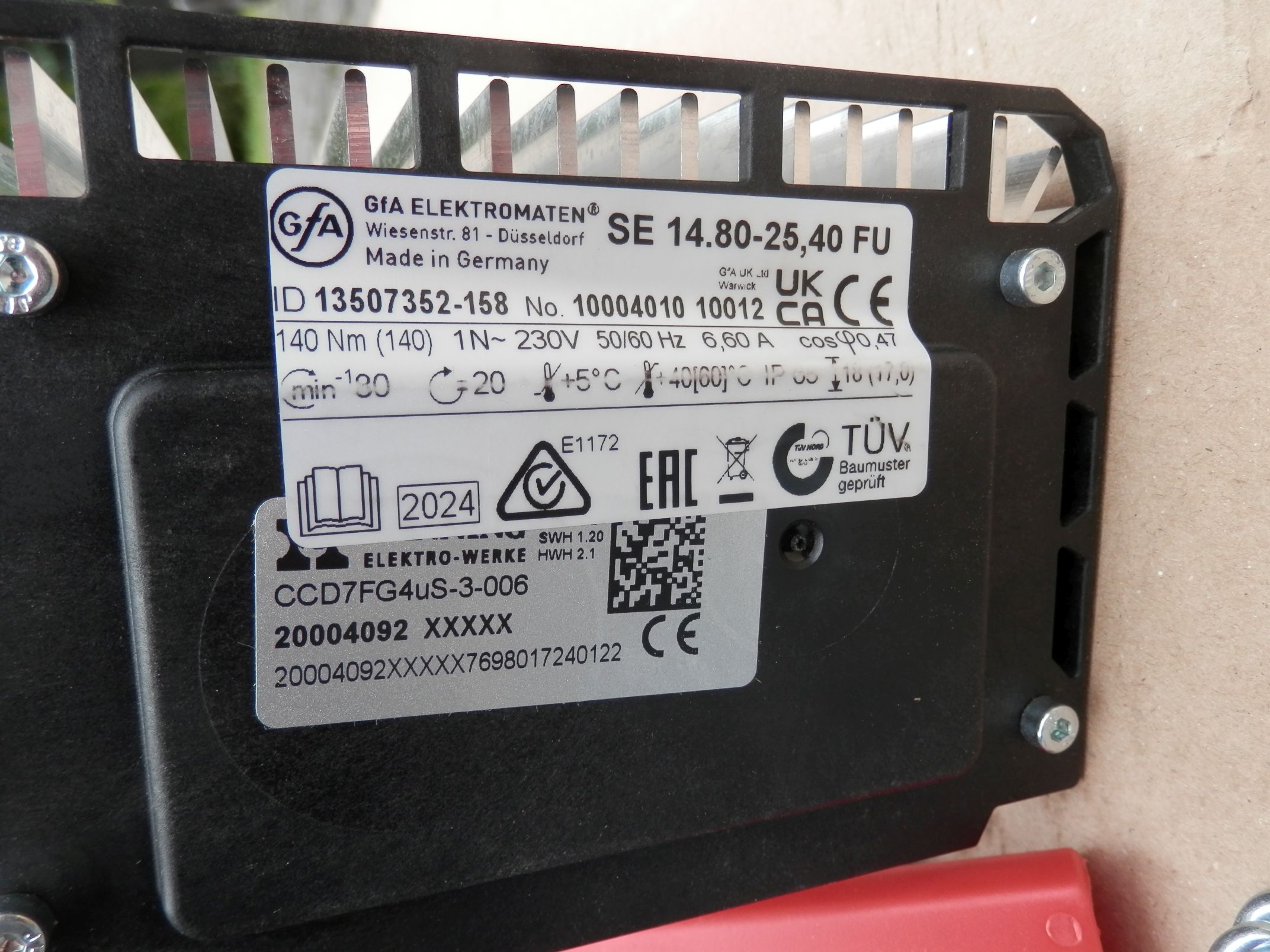 Napęd bramy przemysłowej GFA SE 14.80-25,40 FU Napęd bramy przemysłowej GFA SE 14.80-25,40 FU