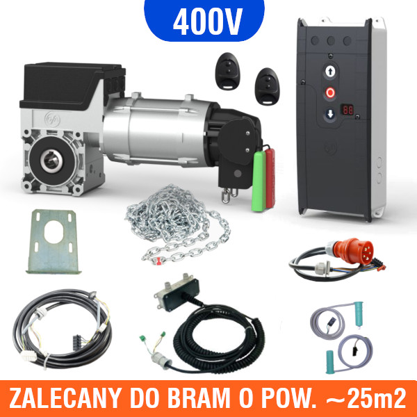 Napęd do bramy przemysłowej GFA SE 9.24 + centrala TS971 + OSE + piloty Napęd do bramy przemysłowej GFA SE 9.24 + centrala TS971 + OSE + piloty