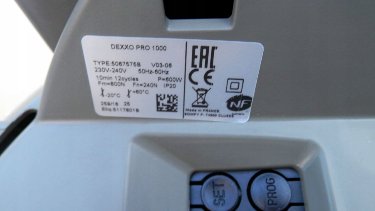 Napęd do bramy garażowej Somfy Dexxo PRO 1000 RTS Napęd do bramy garażowej Somfy Dexxo PRO 1000 RTS