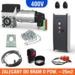 Napęd do bramy przemysłowej GFA SE 9.24 + centrala TS971 + piloty + fotokomórka refleksyjna Motorline