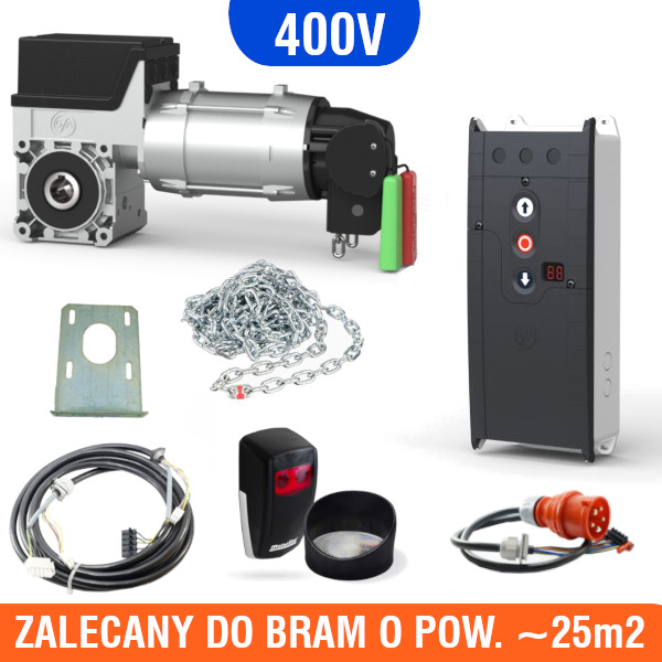 Napęd do bramy przemysłowej GFA SE 9.24 + centrala TS970 + fotokomórka refleksyjna Napęd do bramy przemysłowej GFA SE 9.24 + centrala TS970 + fotokomórka refleksyjna