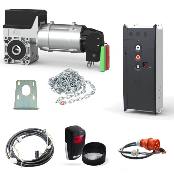 Napęd do bramy przemysłowej GFA SE 9.24 + centrala TS970 + fotokomórka refleksyjna Napęd do bramy przemysłowej GFA SE 9.24 + centrala TS970 + fotokomórka refleksyjna