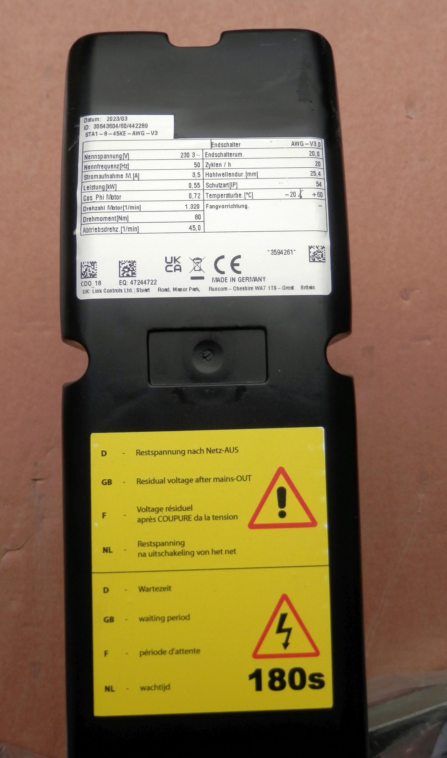 Marantec MFZ STA 1-8-45 FU KE + centrala CS320 FU napęd bramy przemysłowej