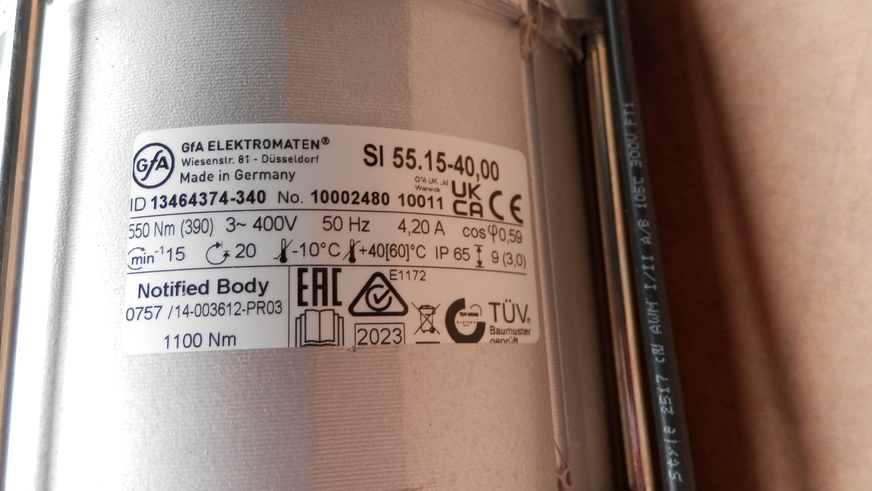 GFA ELEKTROMATEN SI 55.15-40,00 napęd do bramy przemysłowej rolowanej