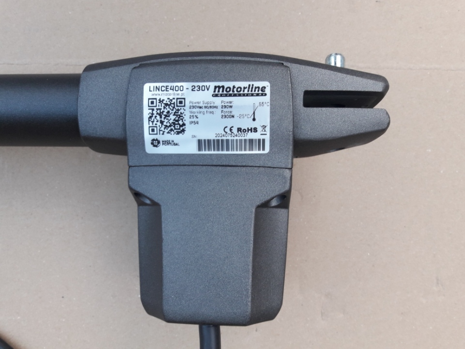 Motorline LINCE400 napęd bramy dwuskrzydłowej Motorline LINCE400 napęd bramy dwuskrzydłowej